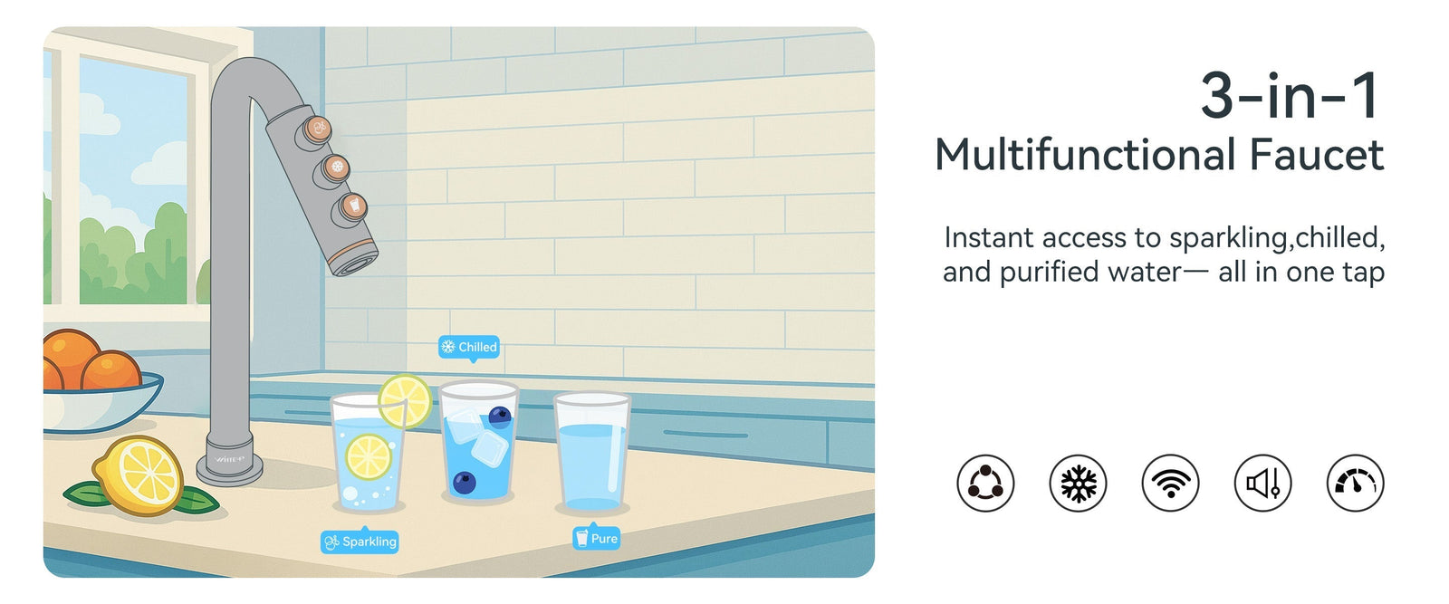 Revolutionizing Hydration: WINTEMP’s 3-in-1 Sparkling Water Chiller for the Modern Kitchen