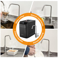 WINTEMP Instant Hot Water Dispenser — 208°F Compact Under-Sink Unit with Wi-Fi Smart Control & Child-Lock Hot-Only Faucet