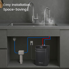 WINTEMP 2-in-1 Instant Hot & Filtered Water Dispenser — 208°F Under-Sink System with Smart Wi-Fi Control