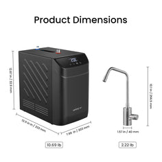 WINTEMP Instant Hot Water Dispenser — 208°F Compact Under-Sink Unit with Wi-Fi Smart Control & Child-Lock Hot-Only Faucet